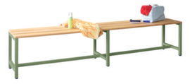 PAVOY Umkleidebank Basis mit Holzleisten