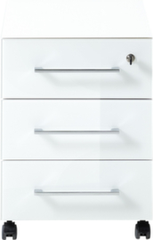 Rollcontainer GW-MONTERIA mit 3 Schubladen, 3 Schublade(n), weiß/weiß