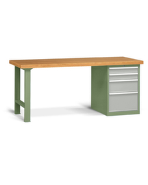 Werkbank, 4 Schubladen