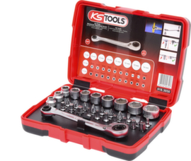 KS Tools 1/4" + 11 mm Durchgangs-Steckschlüssel- und Bit-Satz