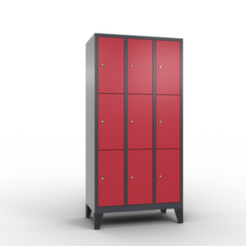 C+P Schließfachschrank Classic, 9 Fächer