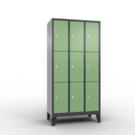 C+P Schließfachschrank Classic, 9 Fächer