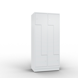 C+P Z-Garderobenschrank Classic mit 4 Abteilen, Abteilbreite 160/350 mm