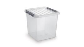 Raja Aufbewahrungsbox ECO, transparent, Inhalt 38 l, Deckel