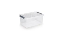 Raja Aufbewahrungsbox ECO, transparent, Inhalt 45 l, Deckel