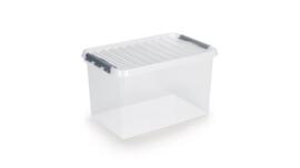 Raja Aufbewahrungsbox ECO, transparent, Inhalt 62 l, Deckel