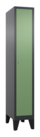 C+P Garderobenschrank Classic mit 1 Abteil - glatte Tür, Abteilbreite 300 mm