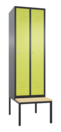 C+P Sitzbankschrank Classic mit 2 Abteilen, Abteilbreite 300 mm