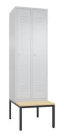 C+P Sitzbankschrank Classic mit 2 Abteilen, Abteilbreite 300 mm