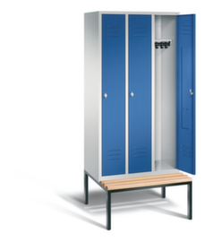 C+P Sitzbankschrank Classic mit 3 Abteilen, Abteilbreite 300 mm