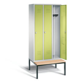 C+P Sitzbankschrank Classic mit 3 Abteilen, Abteilbreite 300 mm