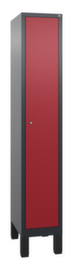 C+P Garderobenschrank Evolo mit 1 Abteil - glatte Tür, Abteilbreite 300 mm