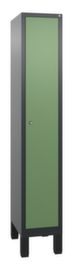 C+P Garderobenschrank Evolo mit 1 Abteil - glatte Tür, Abteilbreite 300 mm
