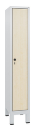 C+P Garderobenschrank Evolo 1 Abteil mit Dekortür, Abteilbreite 300 mm
