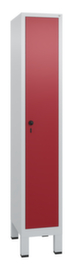 C+P Garderobenschrank Evolo mit 1 Abteil - glatte Tür, Abteilbreite 300 mm