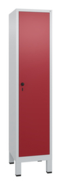 C+P Garderobenschrank Evolo mit 1 Abteil - glatte Tür, Abteilbreite 400 mm