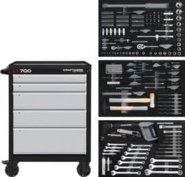 KRAFTWERK® Werkstattwagen BASIC LINE LT700 inklusive Werkzeug