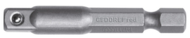 GEDORE R47110009 Antriebsadapter 1/4" 4-kant x 1/4" 6-kant 50 mm