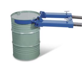 Fassgreifer für 200-Liter-Fässer für Sickenfässer, Aufnahme stehend