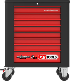 KS Tools Performanceplus Werkstattwagen-Satz P15 mit 338 Werkzeugen für 6 Schubladen