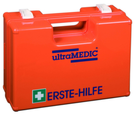 ultraMEDIC Erste-Hilfe-Koffer Select mit Wandhalterung, Füllung nach DIN 13157