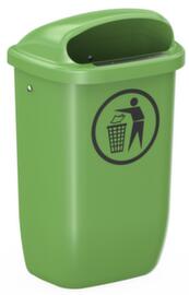Kunststoff-Abfallbehälter Citymate für außen