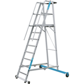 ZARGES Plattformleiter ZAP Safemaster Plus S roll- und klappbar mit Traverse