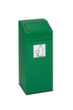 Wertstoffsammler inklusive Aufkleber, 45 l, RAL6001 Smaragdgrün, Deckel grün