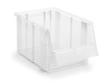 Treston Transparenter Sichtlagerkästen mit großer Eingrifföffnung, transparent, Tiefe 300 mm