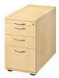 Standcontainer Solid mit HR-Auszug, 3 Schublade(n), Ahorn/Ahorn
