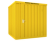 Säbu Lackierter Materialcontainer FLADAFI® mit Holzfußboden