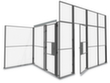 TROAX Wandelement Standard für Trennwandsystem, Breite 200 mm Milieu 1 S