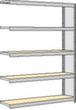 regalwerk Spanplatten-Steckregal mit Böden, Höhe x Breite x Tiefe 2000 x 1695 x 326 mm, 5 Böden