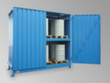 Lacont Gefahrstoff-Regalcontainer für maximal 60 200-Liter-Fässer