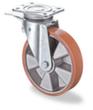 BS-ROLLEN Polyurethan-Rad mit Aluminiumfelge, Traglast 450 kg, Polyurethan-Bereifung