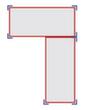 Spanplatten-Steckregal mit 4 Böden, Höhe x Breite x Tiefe 1800 x 910 x 600 mm, 4 Böden Technische Zeichnung 1 S