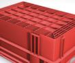 Euronorm-Drehstapelbehälter mit Rippenboden, rot, Inhalt 38 l Detail 1 S