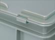 Euronombehälter mit Scharnierdeckel, grau, HxLxB 335x400x300 mm Detail 1 S