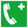Erste-Hilfe-Schild SafetyMarking® Notruftelefon, Wandschild, langnachleuchtend
