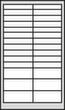 PAVOY Schubladenschrank Basis, 28 Schublade(n) Technische Zeichnung 1 S