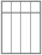 C+P Sitzbankschrank Classic mit 4 Abteilen, Abteilbreite 300 mm Technische Zeichnung 1 S