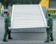 Säbu Verzinkter Materialcontainer FLADAFI® mit 3 Modulen Milieu 4 S