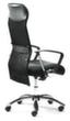 Mayer Sitzmöbel Drehsessel mit Netzrücken, Bezug Kunstleder, schwarz Standard 2 S