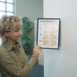 Durable Wand-Sichttafelsystem VARIO®, mit 10 Sichttafeln in DIN A4 Milieu 1 S