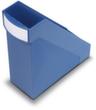 helit Stehsammler Büro mit geschlossenen Seiten, 1 Fächer DIN A4, blau
