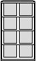 Bisley Hängeregistraturschrank, 4 Auszüge, schwarz/schwarz Technische Zeichnung 1 S