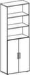 Gera Büroregal Milano, 3 Regalfächer, Breite 800 mm, Ahorn Technische Zeichnung 1 S