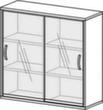 Gera Büro-Schiebetürenschrank Pro mit Glastüren