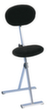 Kappes Klappbare Stehhilfe ErgoPlus® mit Rückenlehne, Sitzhöhe 550 - 900 mm, Sitz dunkelgrau