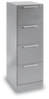 C+P Hängeregistraturschrank Asisto, 4 Auszüge, RAL9006 Weißaluminium/RAL9006 Weißaluminium